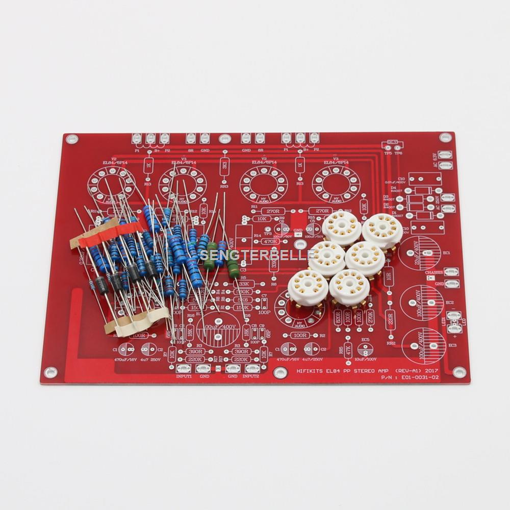 Hifi Amplifier Board - HiFi EL84 +ECF80 Stereo İtme-Çekme Tüp