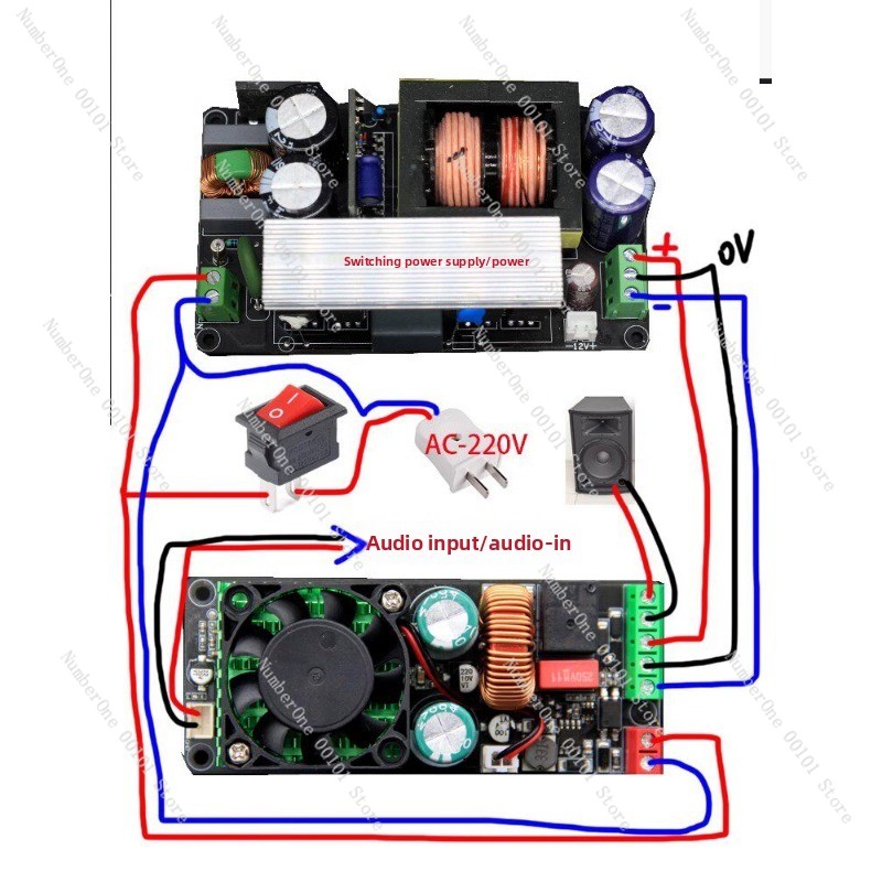 Hifi Amplifier Board - 500W IRS2092S D Sınıfı Mono Amplifikatör