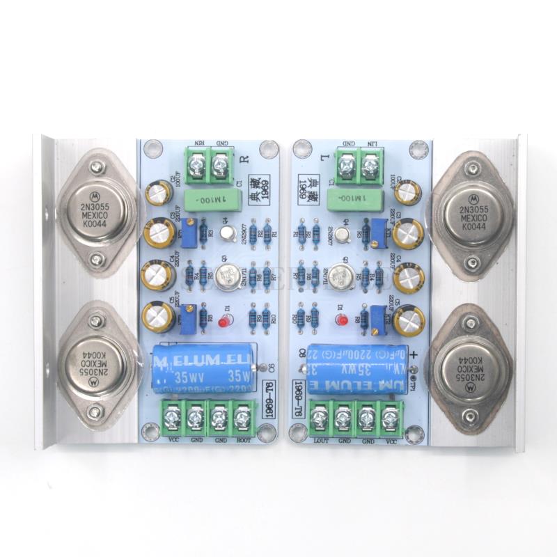 Hifi Amplifier Board - Bir Çift Montajlı HiFi HOOD JLH1969