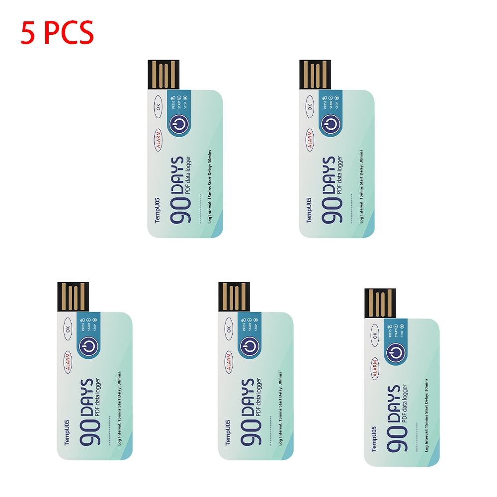Usb Sound Card - 5 adet/grup TempU05 Sıcaklık Veri Kaydedici