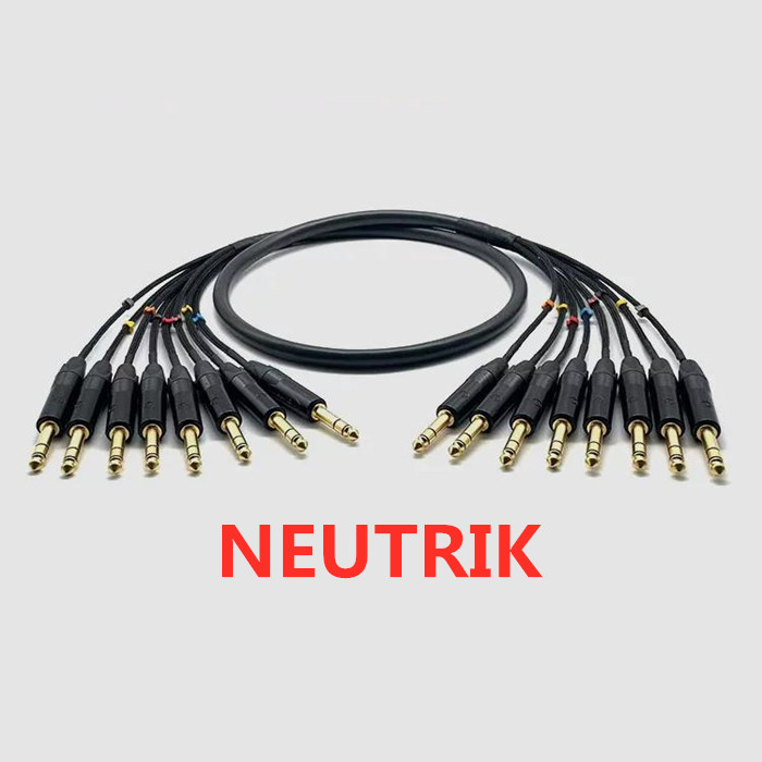 Trs Cable - 1 metre 11 NEUTRIK 6.35mm TRS