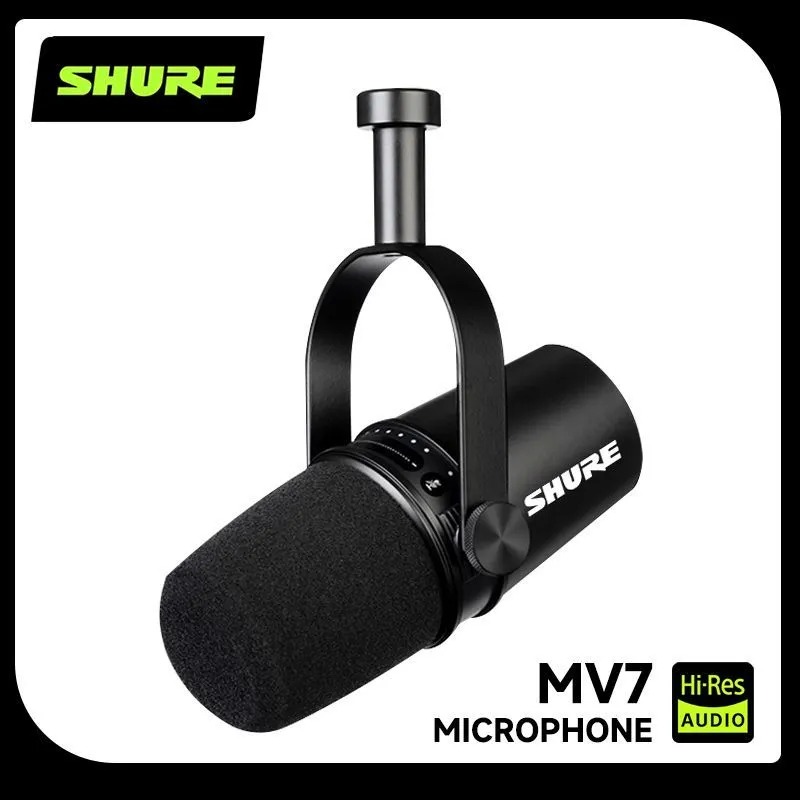 Usb Sound Card - Shure MV7 Hibrit USB/XLR Dinamik Mikrofon