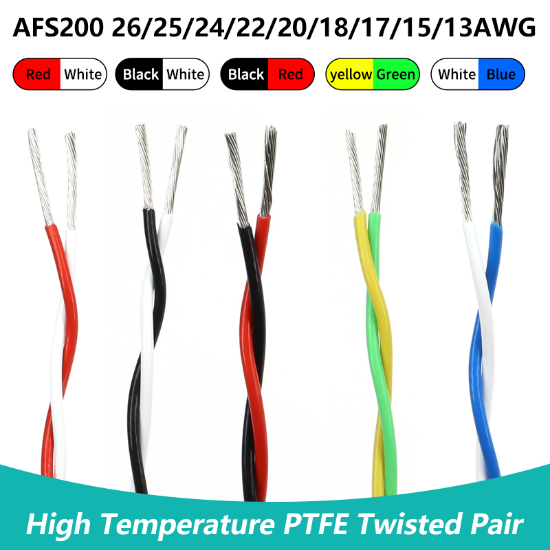 Audio Jumper Wire - 1/2/5/10/20 m PTFE Tel AFS200 Bükümlü