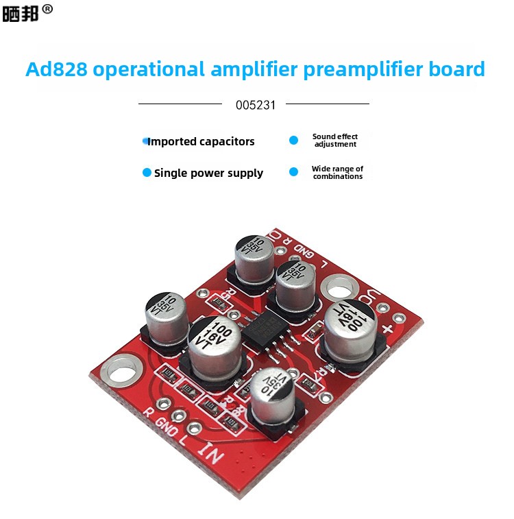 CHN 2027 Fever sınıfı AD828 op - Audio Amplifier Board incelemesi ve fiyatı